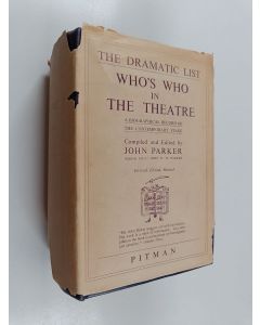käytetty kirja Who's who in the theatre : a biographical record of contemporary stage