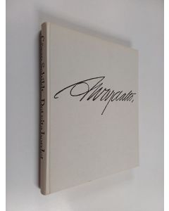 Kirjailijan Göran Schildt käytetty kirja Det vita bordet : Alvar Aaltos ungdom och grundläggande konstnärliga idéer