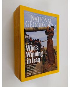 käytetty kirja National Geographic vuosikerta 2006 (1-12, puuttuu nro 6)