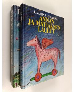 Kirjailijan Kaarina Helakisa käytetty kirja Annan ja Matiaksen laulut ; Pikku Pegasos