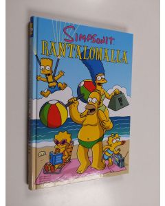 Kirjailijan Matt Groening käytetty kirja Simpsonit rantalomalla