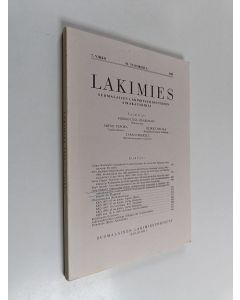 käytetty kirja Lakimies 7/1988 : Suomalaisen lakimiesyhdistyksen aikakauskirja