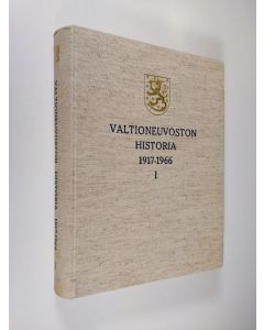 käytetty kirja Valtioneuvoston historia 1917-1966, 1 - Ministeristöjen historia 1917-1939