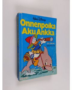 Kirjailijan Walt Disney käytetty kirja Onnenpoika Aku Ankka
