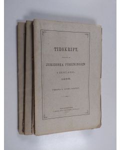 käytetty kirja Tidskrift utgifven af Juridiska föreningen i Finland 1895 ; första-sjätte häftet