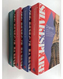Kirjailijan William Shakespeare käytetty kirja Draamoja 1-4 : Hamlet ; Romeo ja Julia ; Venetian kauppias ; Kuningas Lear ; Macbeth ; Antonius ja Cleopatra ; Coriolanus ; Titus Andronicus ; Kesäyön unelma ; Iloiset Windsorin rouvat ; Miten haluatte ; Palj