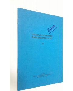 käytetty teos Asianajopalkkioiden määräämisperusteet 1982