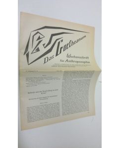 Tekijän Martin Barkhoff  käytetty teos Das Goetheanum nr. 18/1988 : Wochenschrift fur Anthroposophie