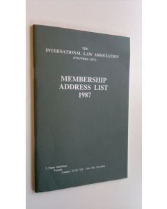 käytetty teos The International Law Association Membership Address List 1987