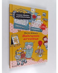 Kirjailijan Martin Widmark käytetty kirja Sahramin arvoitus. Lasse-Maijan etsivätoimisto