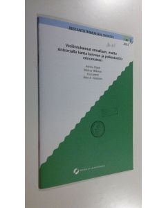 käytetty kirja Vesilintukannat ennallaan, mutta sinisorsalla kanta kasvuun ja poikastuotto erinomainen : Riistantutkimuksen tiedote