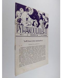 Kirjailijan T. J. Vauramo käytetty teos Pyhäkoululehti 3/1956