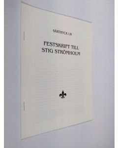 Kirjailijan Curt Olsson käytetty teos Tankar vid  stängningsdags (särtryck ur Festskrift till Stig Strömholm)