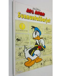 Kirjailijan Walt Disney käytetty kirja Aku Ankan sunnuntaisarjat 1, 10121939-20101940