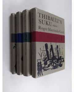 Kirjailijan Roger Martin du Gard käytetty kirja Thibault'n suku 1-4 : Harmaakantinen vihko ; Kasvatuslaitos ; Kaunis vuodenaika ; Antoinen potilaat ; La sorrelina ; Isän kuolema