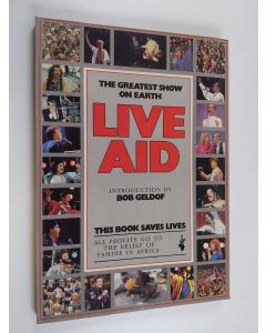 Kirjailijan Peter Hillmore käytetty kirja Live aid the greatest show on earth
