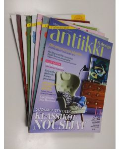 käytetty kirja Antiikki & design vuosikerta 2015 (1-10 +retroilu-erikoisnumero, puuttuu numerot 2, 7 ja 9)