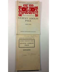 Kirjailijan Conrad Ferdinand Meyer käytetty kirja Gustav Adolfs Page + sanasto