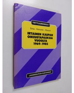 Kirjailijan Reino Erma käytetty kirja Irtaimen kaupan oikeustapauksia vuosilta 1969-1985 : valikoima selostuksia julkaisemattomista korkeimman oikeuden ratkaisuista ja Helsingin raastuvanoikeuden arkistoon talletetuista välitystuomioista