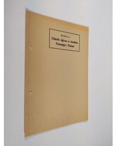 Kirjailijan Curt Olsson käytetty kirja Kunna andelslag inlösa egna andelar? (särtryck ur Tidskrift, utgiven av Juridiska Föreningen i Finland 1950. Häft 4)