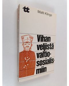 Kirjailijan Matti Klinge käytetty kirja Vihan veljistä valtiososialismiin : yhteiskunnallisia ja kansallisia näkemyksiä 1910- ja 1920-luvuilta