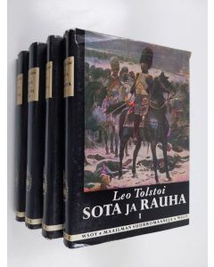 Kirjailijan Leo Tolstoi käytetty kirja Sota ja rauha 1-4 (4 kirjaa)