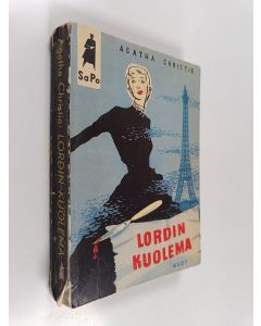 Kirjailijan Agatha Christie käytetty kirja Lordin kuolema