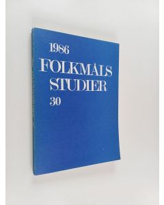 käytetty kirja Folkmålsstudier 30/1986