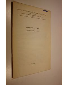 Kirjailijan Paavo Rajala käytetty teos The winter bird census of 1958/59