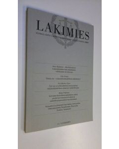 käytetty kirja Lakimies 1/2013 : Suomalaisen lakimiesyhdistyksen aikakauskirja
