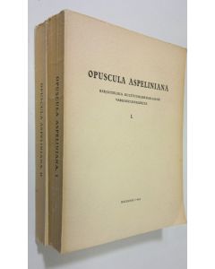 Kirjailijan J. R. Aspelin käytetty kirja Opuscula Aspeliniana : kirjoitelmia kulttuurihistoriamme varhaistaipaleelta : J R Aspelinin satavuotispäiväksi 181942 2