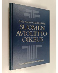 Kirjailijan Aulis Aarnio käytetty kirja Suomen avioliitto-oikeus