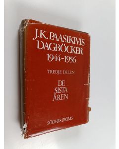 Kirjailijan J. K. Paasikivi käytetty kirja J K Paasikivis dagböcker 1944-1956 Tredje delen, De sista åren (1721950-1041956)
