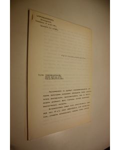 käytetty kirja Laintarkastuskunnan lausunto valtinoneuvostolle n:o 5/1963 (monistesarja)