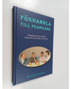 Kirjailijan Per-Olof Karsten käytetty kirja Förhandla till framgång