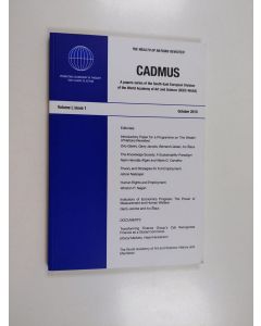 käytetty kirja Cadmus : a papers series of the South-East European Division of the World Academy of Art and Science (SEED-WAAS)