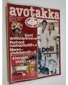 käytetty kirja Avotakka 10/1976