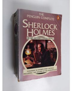 Kirjailijan Arthur Conan Doyle käytetty kirja The Penguin Complete Sherlock Holmes