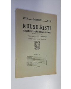 käytetty teos Ruusu-risti n:o 10/1935 : Totuudenetsijäin aikakauskirja