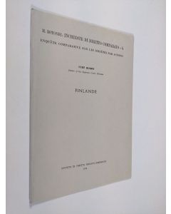 Kirjailijan Curt Olsson käytetty teos Finlande : M.Rotondi : Inchieste di diritto comparato = Enquete comparative sur les societes par actions