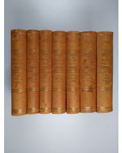 Kirjailijan Wilhelm Sjögren käytetty teos Förarbetena till Sveriges rikes lag 1686-1736 efter offentligt uppdrag I-VII : (puuttuu osa VIII)