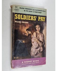 Kirjailijan William Faulkner käytetty kirja Soldier's Pay