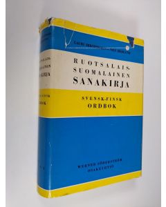 Kirjailijan Lauri Hirvensalo käytetty kirja Ruotsalais-suomalainen sanakirja = Svensk-finsk ordbok