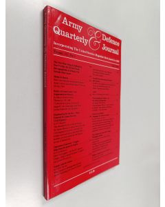 käytetty kirja Army Quarterly & Defence Journal volume 125, No 3, July 1995