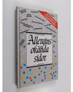 Kirjailijan Solveig Folkstedt käytetty kirja Allergins okända sidor