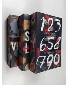 Kirjailijan John Verdon käytetty kirja Numeropeli ; Sokkoleikki ; Murhakierre (kotelossa)