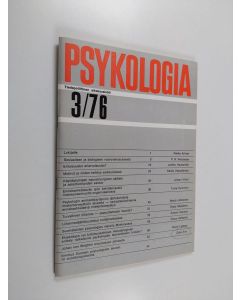 käytetty teos Psykologia 3/76