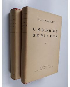 Kirjailijan C. J. L. Almquist käytetty kirja Ungdoms skrifter 1-2