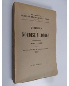 käytetty kirja Studier i nordisk filologi 33. och 34. banden