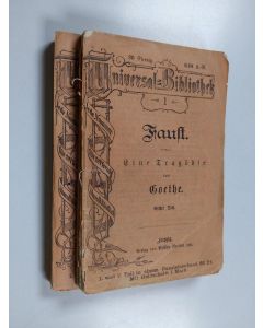 Kirjailijan Johann Wolfgang von Goethe käytetty kirja Faust 1-2